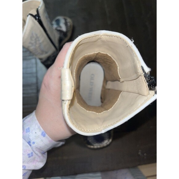 Old West Boots Baby Girl's Snake print Toddler 6D VGC Rodeo Cowgirl Western - Picture 10 of 10